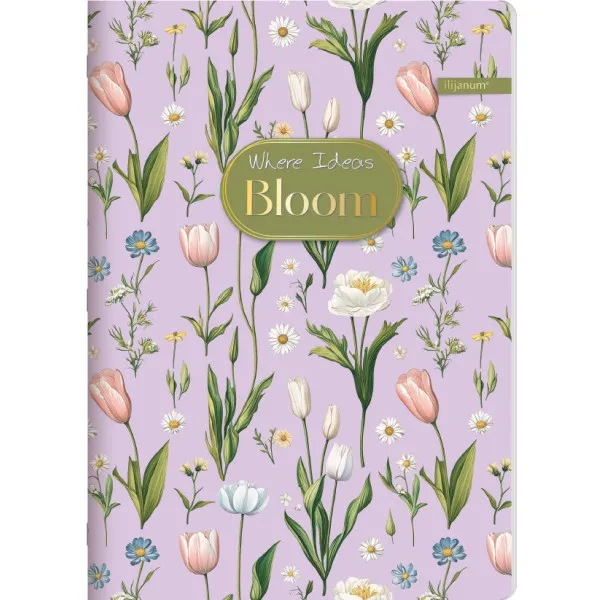 Sveska čistih listova A4 BLOOM 52 lista (Više vrsta) 