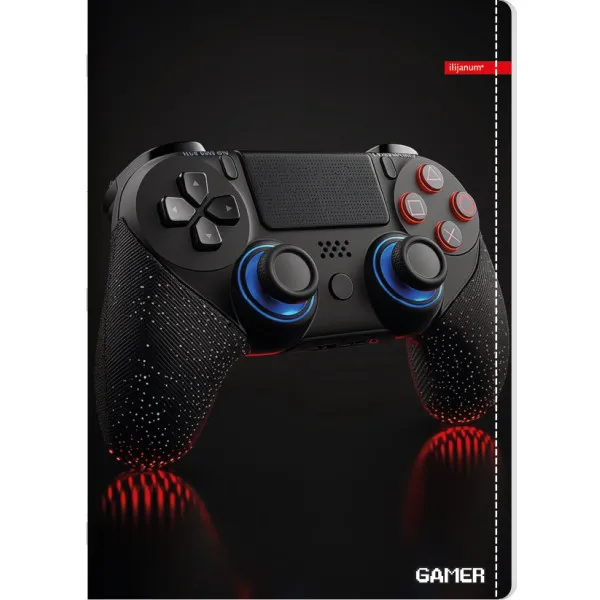 Sveska uske i široke linije A4 GAMER 52 lista (Više vrsta) 