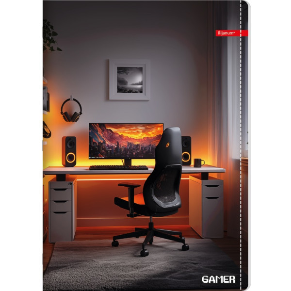 Sveska uske i široke linije A4 GAMER 52 lista (Više vrsta) 