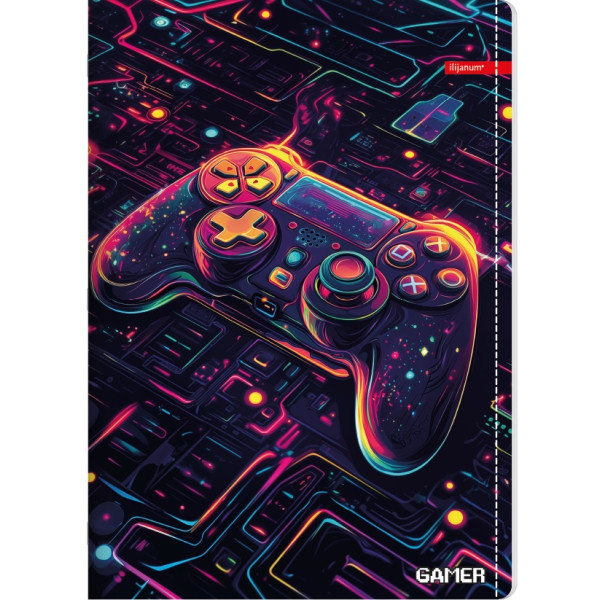 Sveska uske i široke linije A4 GAMER 52 lista (Više vrsta) 