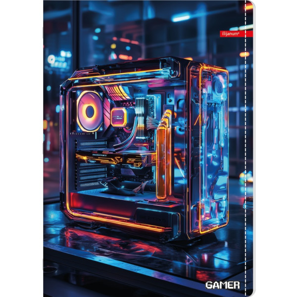 Sveska uske i široke linije A4 GAMER 52 lista (Više vrsta) 