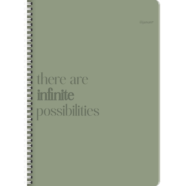 Sveska na linije A6 sa spiralom INFINITY 120 listova, tvrd povez (Više vrsta) 