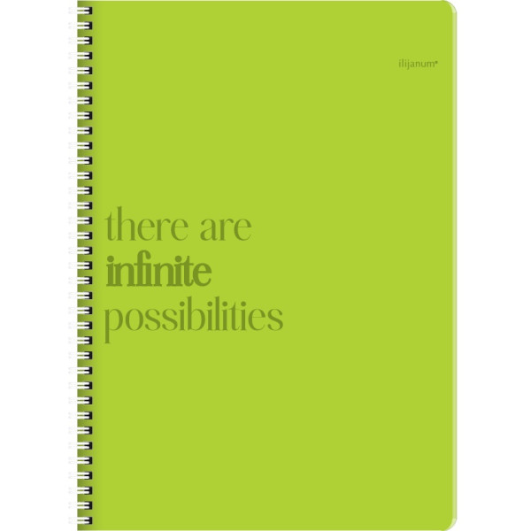 Sveska na linije A6 sa spiralom INFINITY 120 listova, tvrd povez (Više vrsta) 