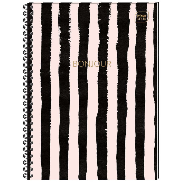 Spiralni notes A5, tvrde korice, 80 listova na kvadratiće (Više vrsta) 