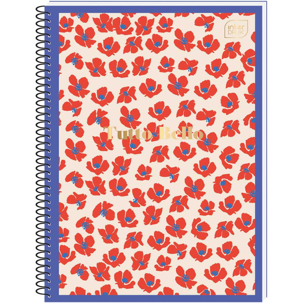 Spiralni notes A6 TUTTO BELLO 80 listova na kvadratiće (Više vrsta) 