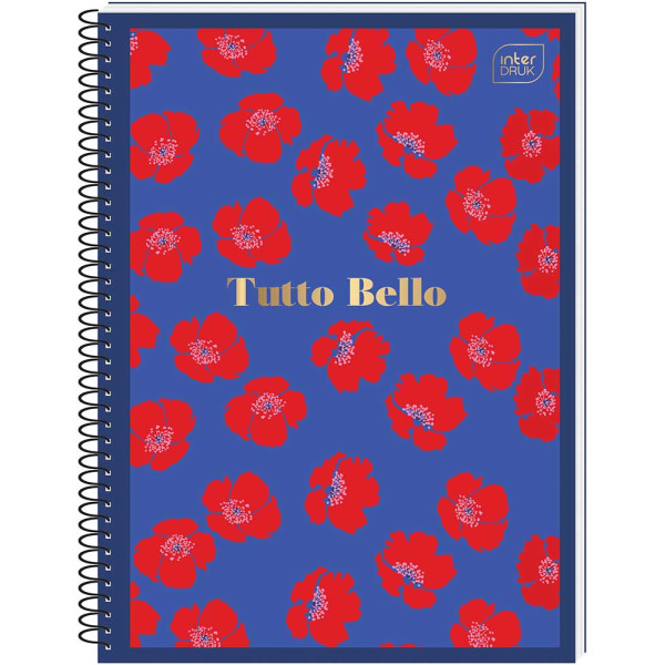 Spiralni notes A6 TUTTO BELLO 80 listova na kvadratiće (Više vrsta) 