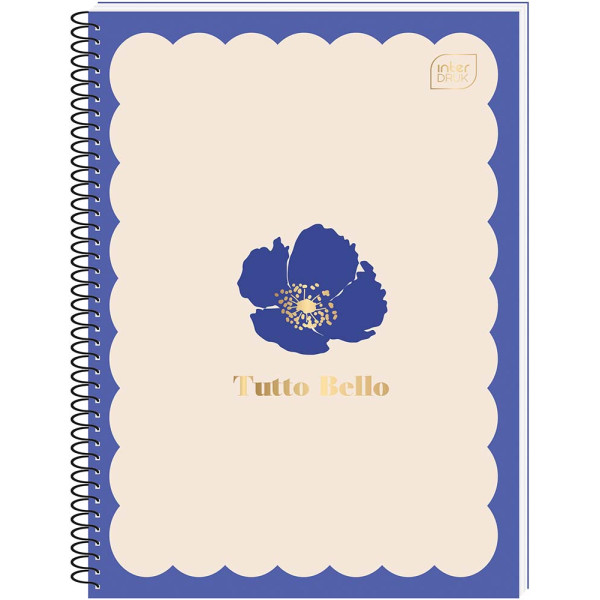 Spiralni notes A6 TUTTO BELLO 80 listova na kvadratiće (Više vrsta) 