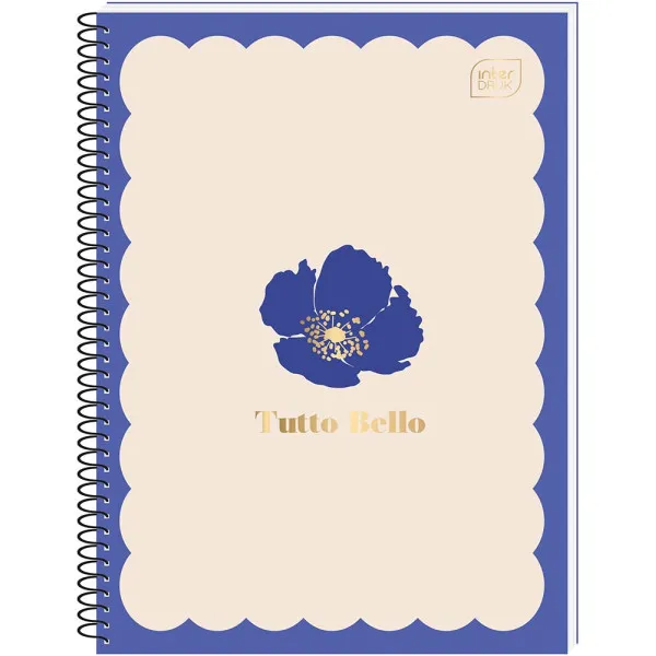 Spiralni notes A6 TUTTO BELLO 80 listova na kvadratiće (Više vrsta) 