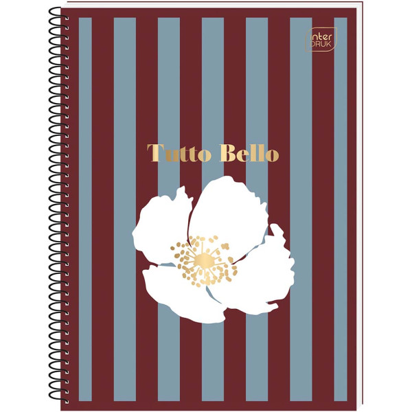 Spiralni notes A6 TUTTO BELLO 80 listova na kvadratiće (Više vrsta) 