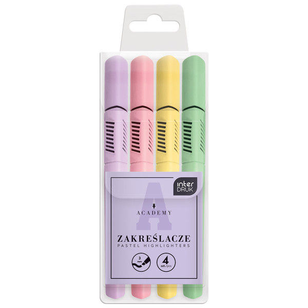 Set četiri signira pastelnih boja ACADEMY 