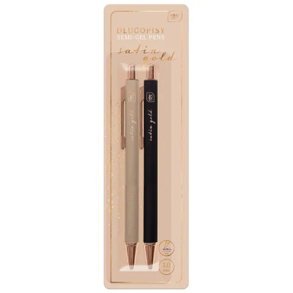 Set dve hemijske olovke SATIN GOLD (DVE VRSTE) 