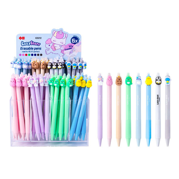 Piši-briši gel olovka LAZY STARS (motiv jednorog) 