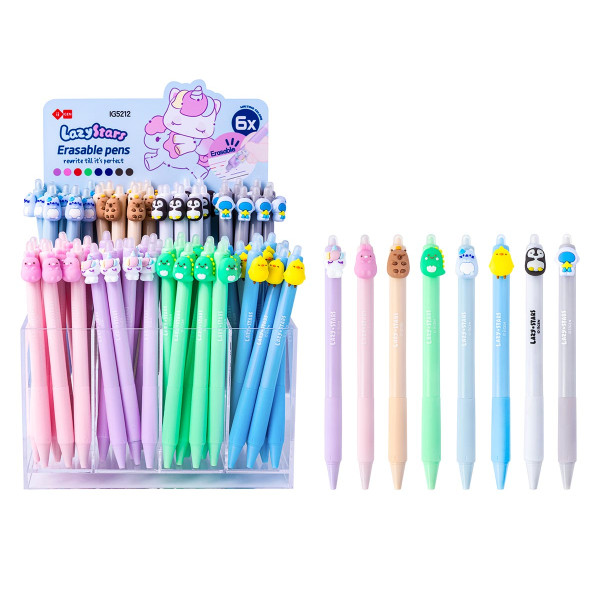 Piši-briši gel olovka LAZY STARS (motiv maca) 