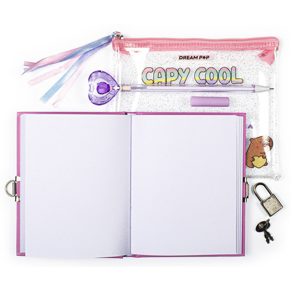 Dnevnik sa ključićem i hemijska olovka 