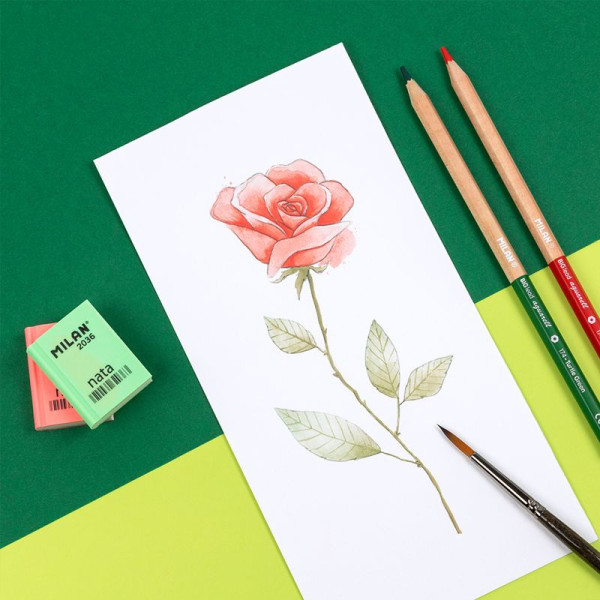 Dopunjiva akvarel četkica 8ml + 5 akvarel bojica MILAN 