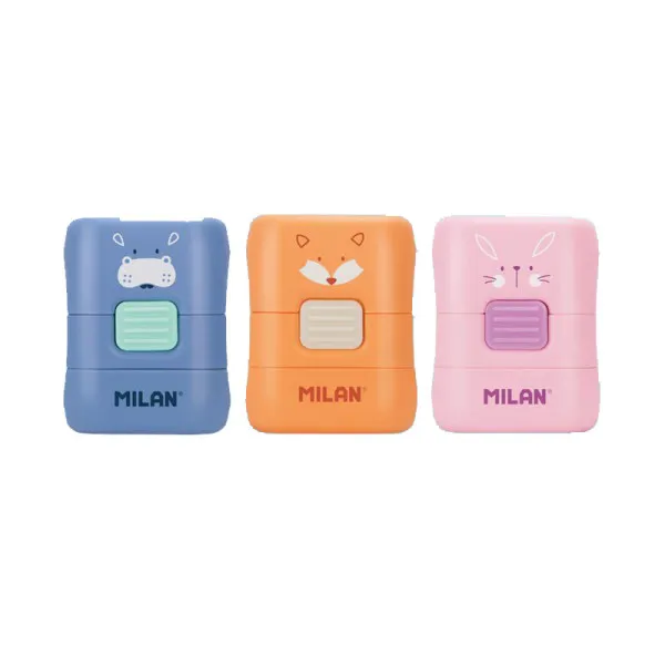 Gumica za brisanje sa četkicom MILAN - FUNNY (Više vrsta) 