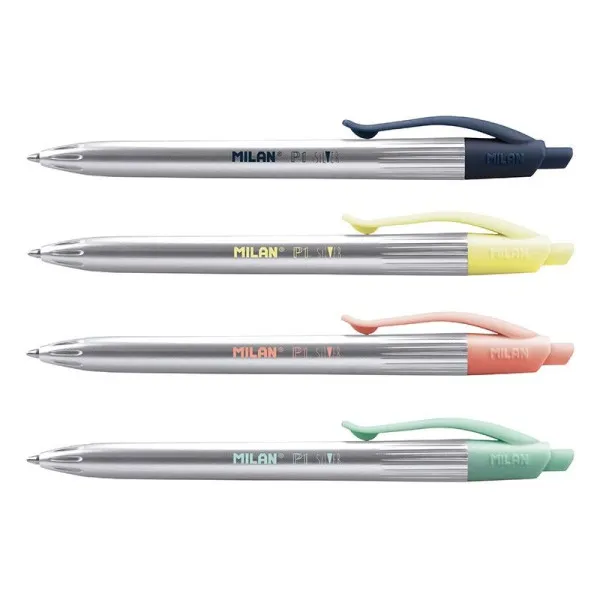 Hemijska olovka ball pen plavo mastilo MILAN - SILVER (Više vrsta) 