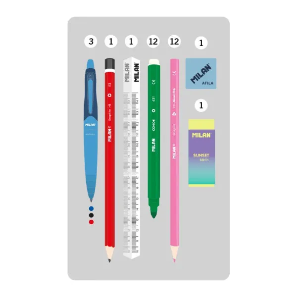 Pernica puna MILAN - BLACK SUNSET 22x11x11 cm 