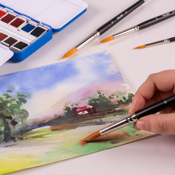 Akvarel boje MILAN - HALF PANS 12 kom 