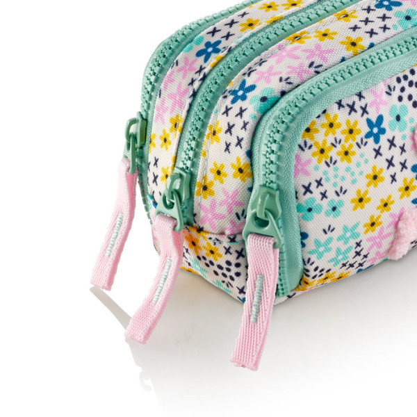 Prazna pernica sa tri pregrade MIQUELRIUS Happy Flower (Eko) 