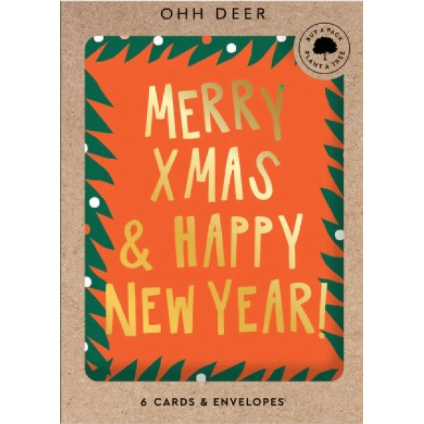 Set devet novogodišnjih i božićnih čestitki MERRY CHRISTMAS 