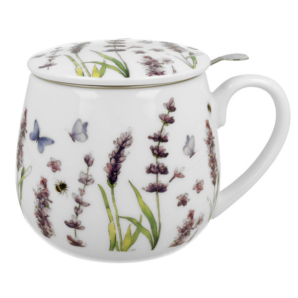 Porcelanska šolja sa infuzerom CLASSIC LAVENDER 430ml 