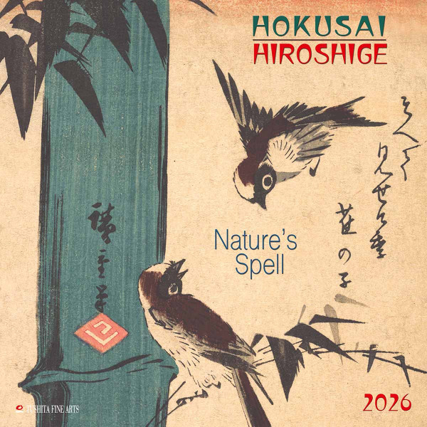 Zidni kalendar 2026 HOKUSAI HIROSHIGE - NATURE'S SPELL 