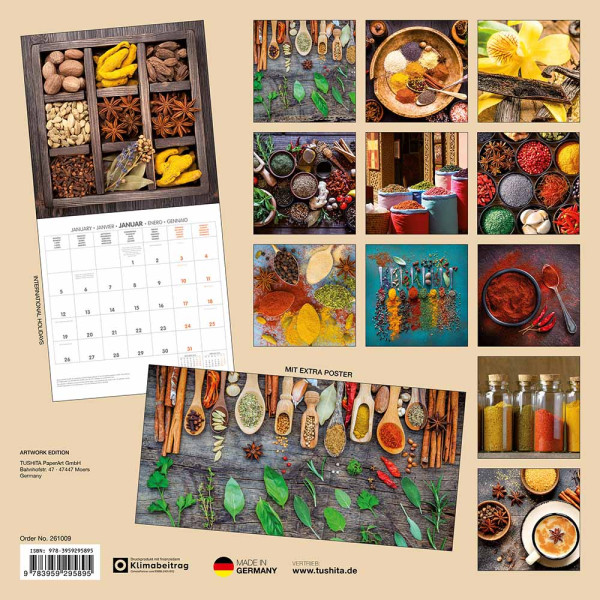 Zidni kalendar 2026 FOOD & SPICES 