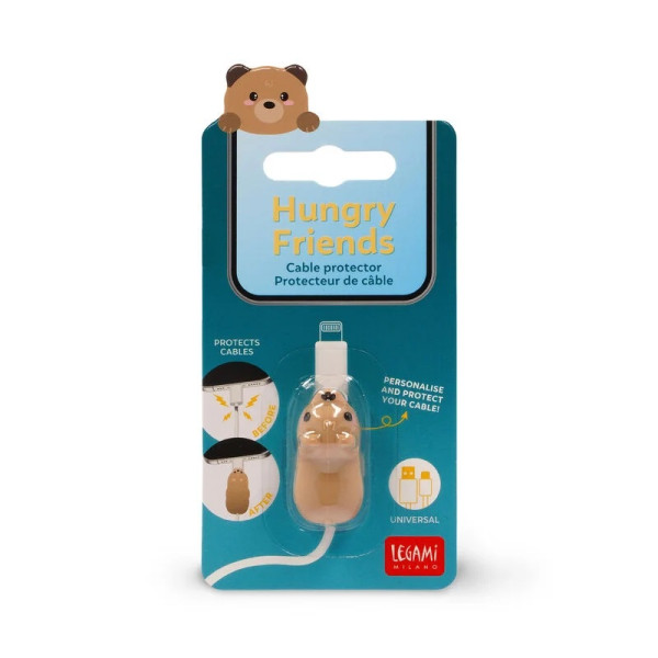 Zaštita za kablove HUNGRY FRIENDS - TEDDY BEAR 