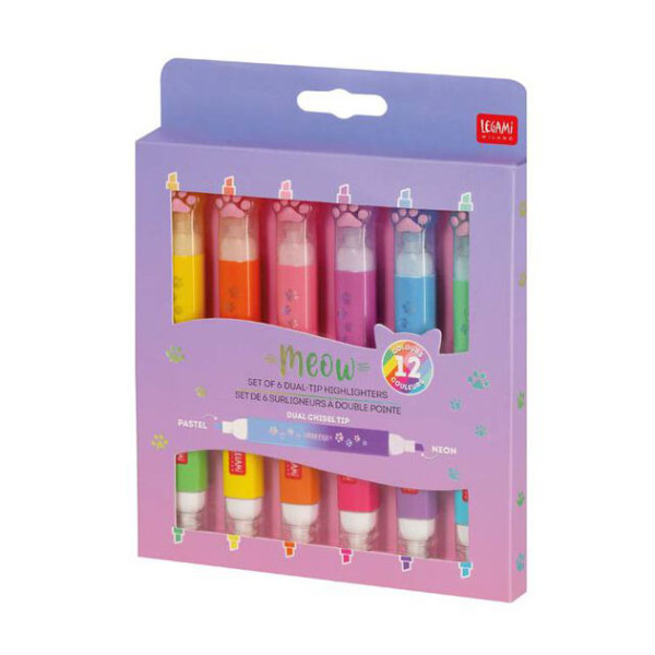 Set dvostranih signira MEOW - KITTY 