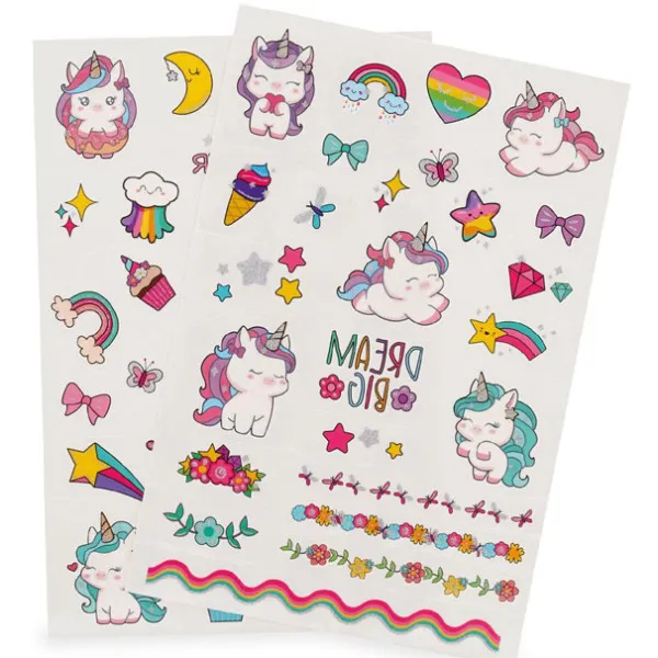 Set 50 privremenih tetovaža JEDNOROG 