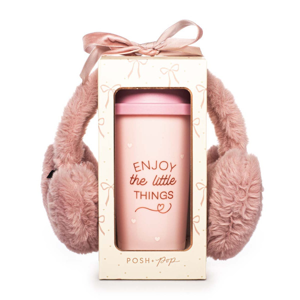 Poklon set COZY Putna šolja i grejač za uši 