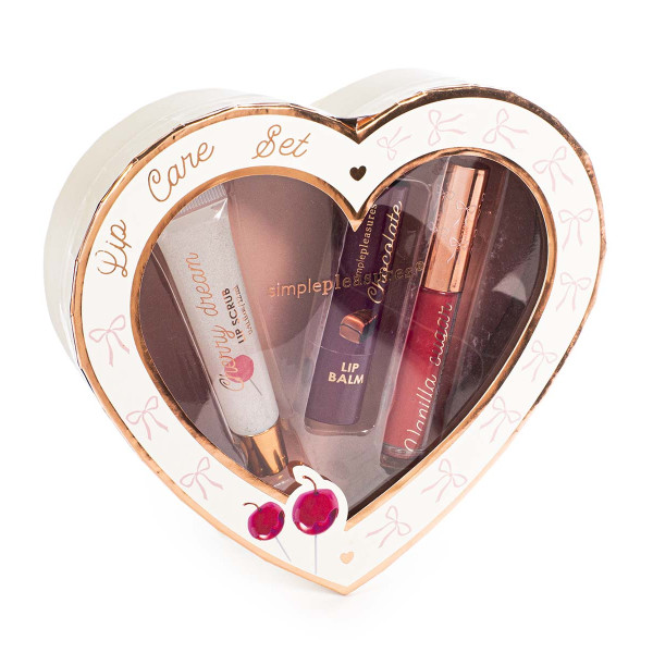 Poklon set COZY Balzam, sjaj i piling za usne 