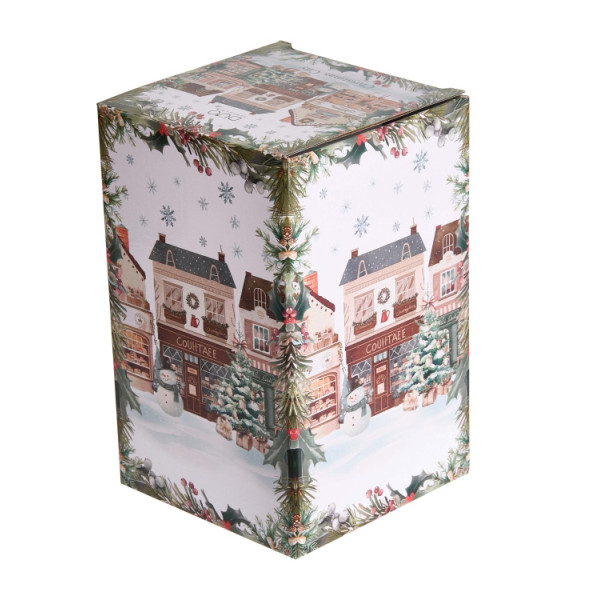 Porcelanska posuda za keks 800ml NOVA GODINA Grad 