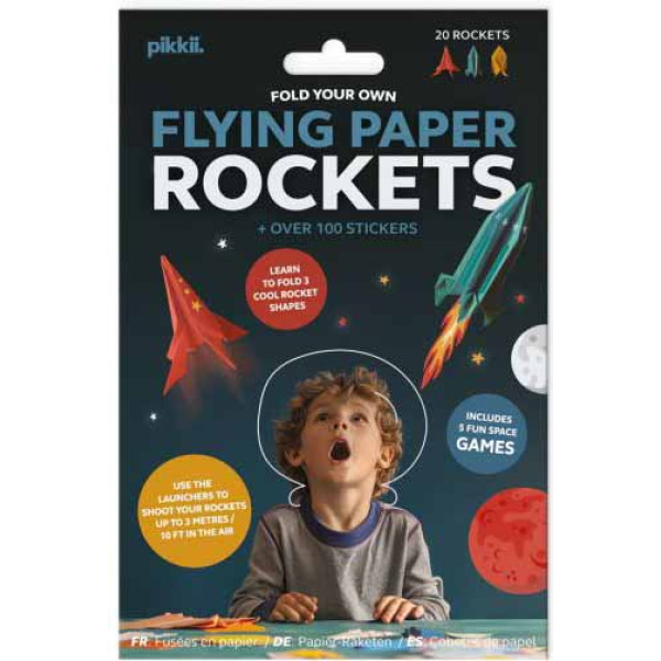 Origami set FLYING PAPER ROCKETS 