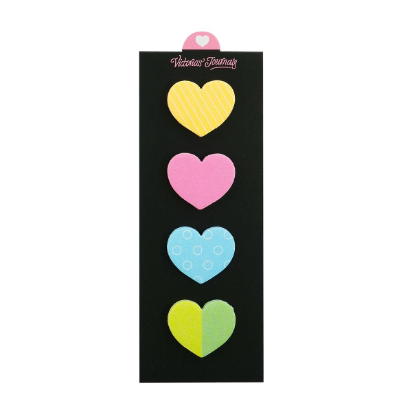 Mini blokovi za poruke SRCE, 4 boje, 20 listića 