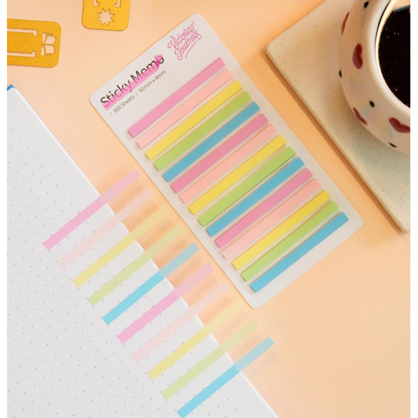 Trake za obeležavanje VJ 4,4x0.4cm, 20 listića, 15 boja 