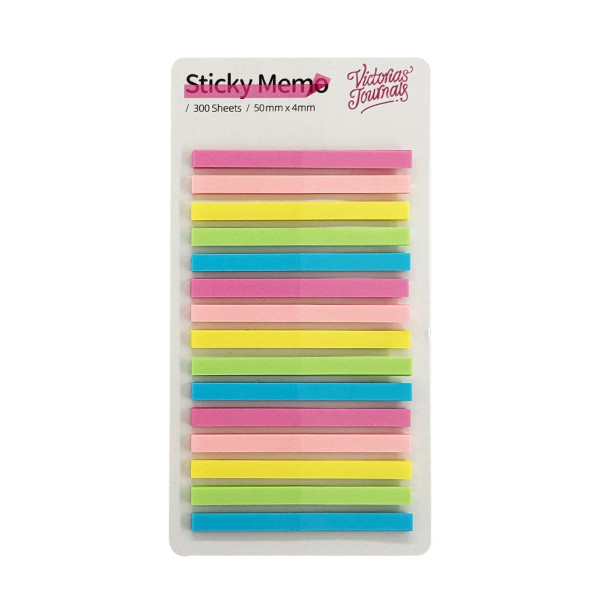 Trake za obeležavanje VJ 4,4x0.4cm, 20 listića, 15 boja 