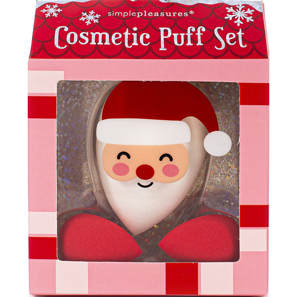 Novogodišnji set tri sunđera za šminku DEDA MRAZ 