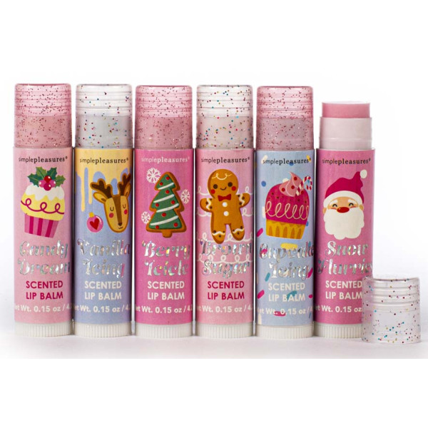 Novogodišnji set šest balzama za usne CUPCAKE 