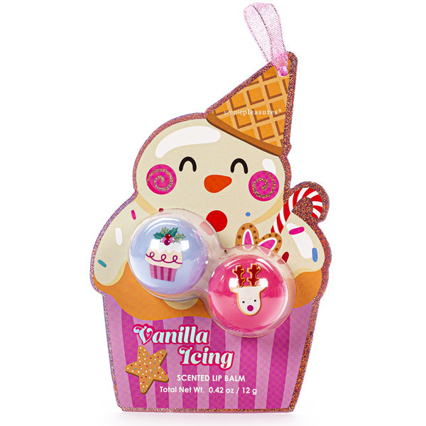 Novogodišnji set dva balzama za usne SNOWMAN 