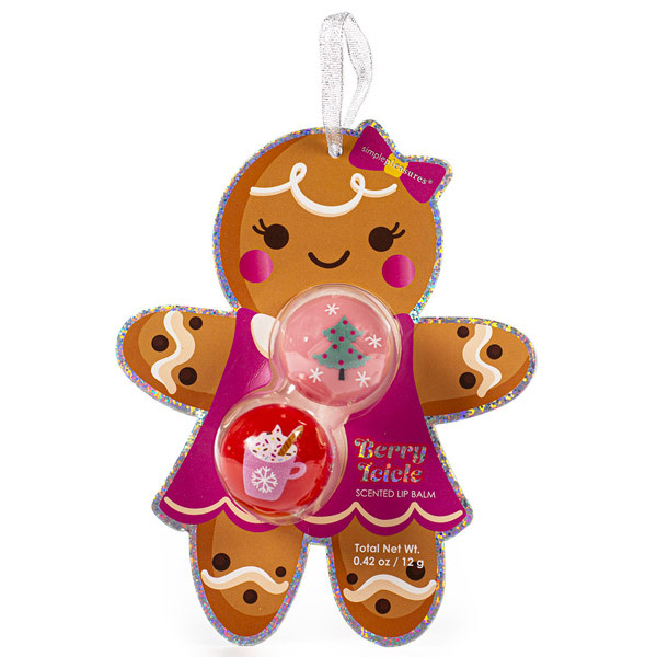 Novogodišnji set dva balzama za usne GINGERBREAD 