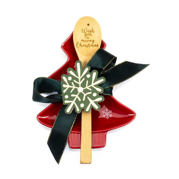 Novogodišnji set kašika i podmetač ĐUMBIRKO 