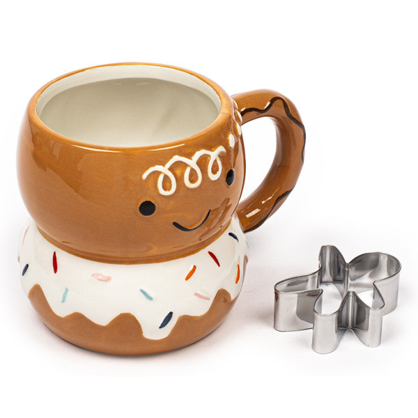 Novogodišnja šolja i kalup KOLAČIĆ - GINGERBREAD 