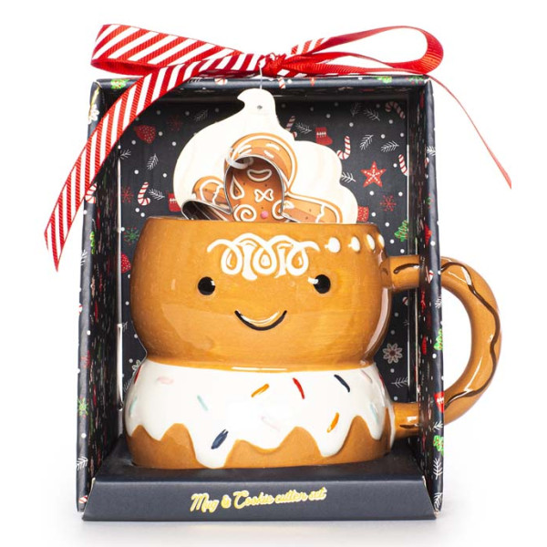 Novogodišnja šolja i kalup KOLAČIĆ - GINGERBREAD 