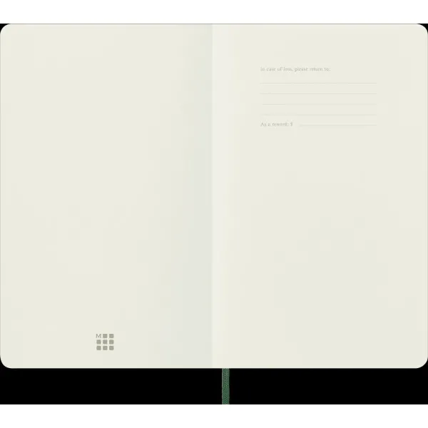 Notes na kvadratiće 13x21 LG MOLESKINE Myrtle Green soft 