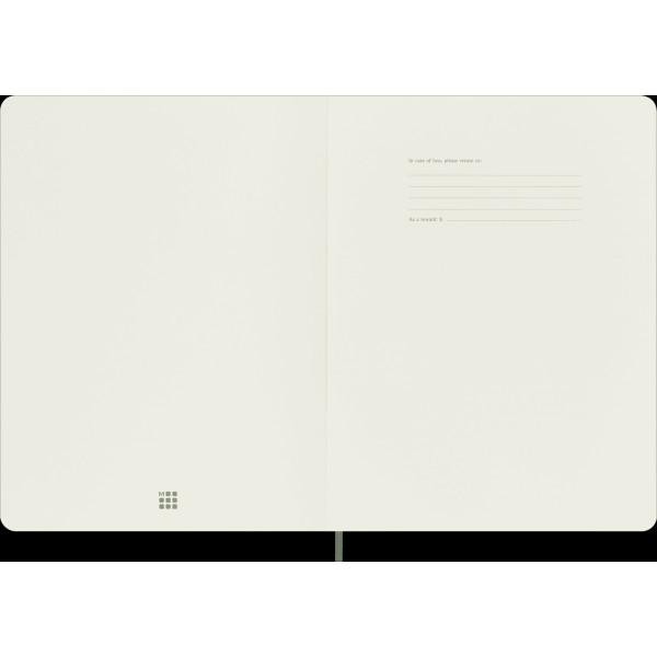 Notes na kvadratiće 19x25 XL MOLESKINE Myrtle Green soft 