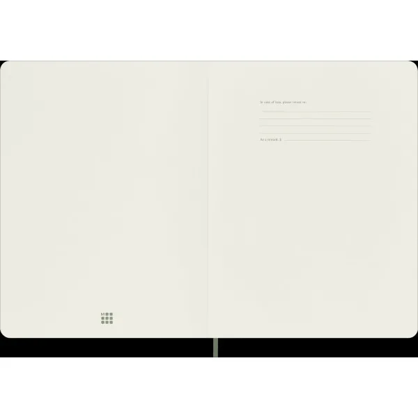 Notes na kvadratiće 19x25 XL MOLESKINE Myrtle Green soft 