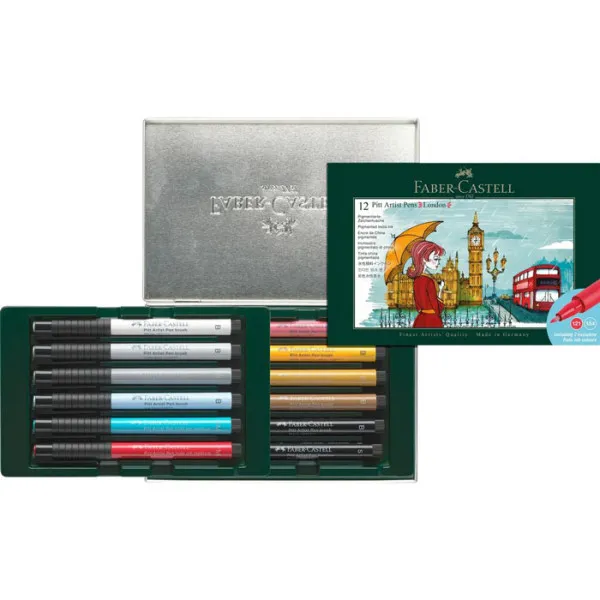 Pen brush flomasteri 1/12 FABER CASTEL London 