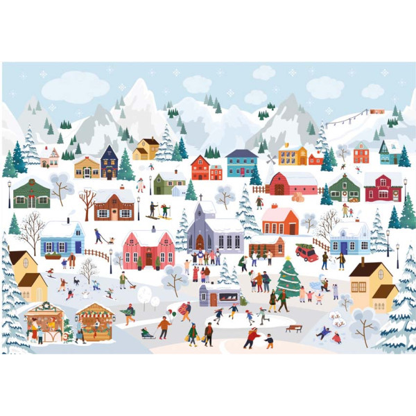 Novogodišnje puzzle CHRISTMAS MARKET 1000kom 